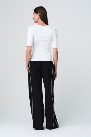 Jordan strech viscose top | White