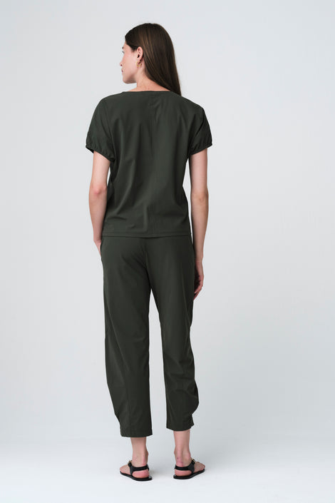 Isabelle top technical jersey | Army