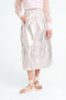 Maud silver shine foil skirt | Silver