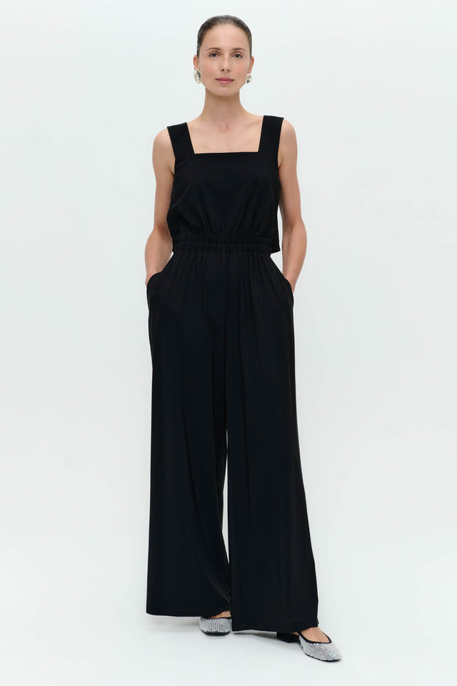 Mathilda jumpsuit technical jersey | Black
