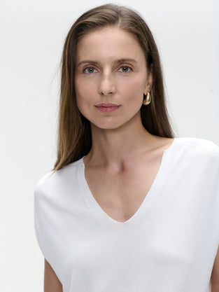 Viscose seamless Top 3023 | Bianco