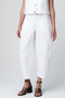 Martinez white barel jeans | Shiny White