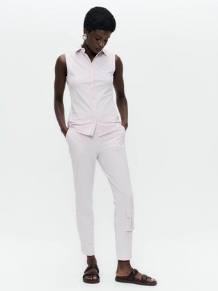 Kikkie blouse technical jersey WS | Light Pudra