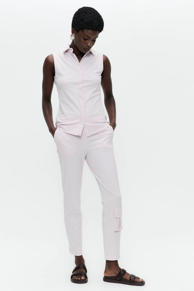 Kikkie blouse technical jersey WS | Light Pudra