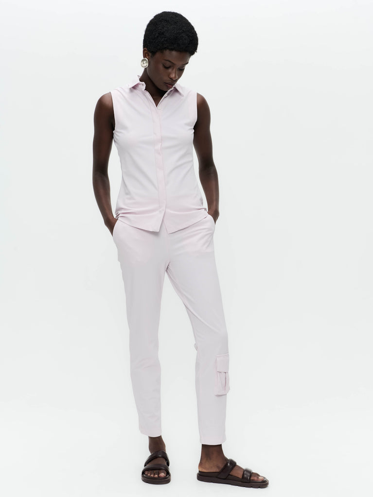 Kikkie blouse technical jersey WS | Light Pudra