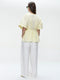 Hiroko cotton mix blouse | Yellow