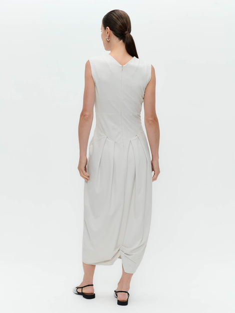 Jacklin strech technical jersey dress | Sand