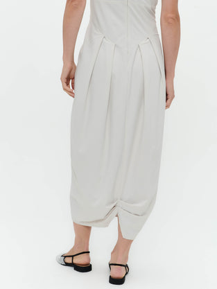 Jacklin strech technical jersey dress | Sand