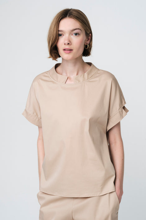 Poplin loos fit top | Sabbia