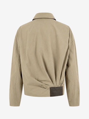 Blaze pleated bomber jacket | Grayish Green
