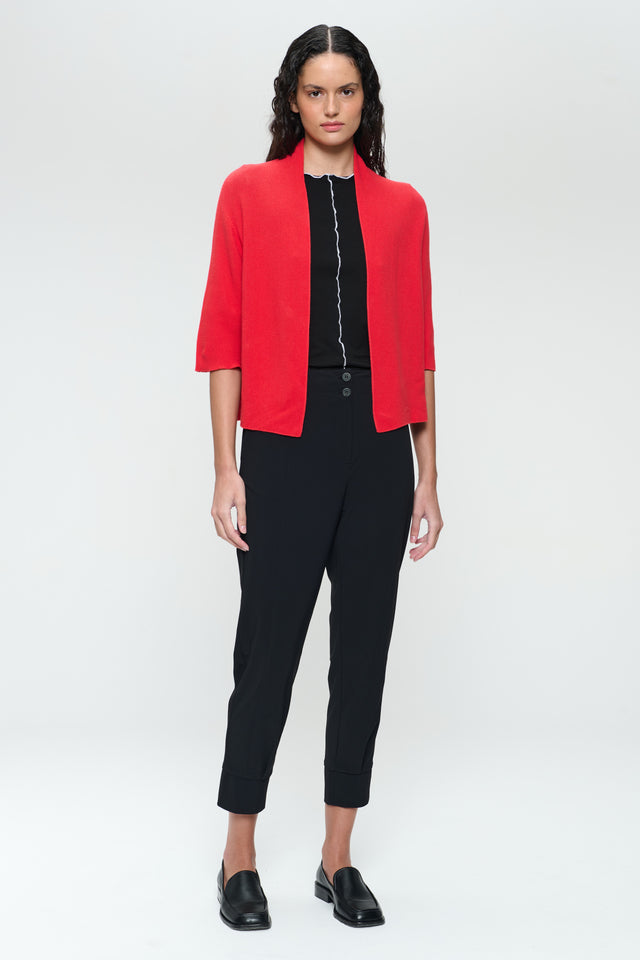 Seamless cotton cardigan 394 | Corallo