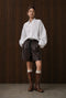Adelina cotton oversized blouse | White