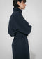 Alba poplin midi dress | Dark Blue