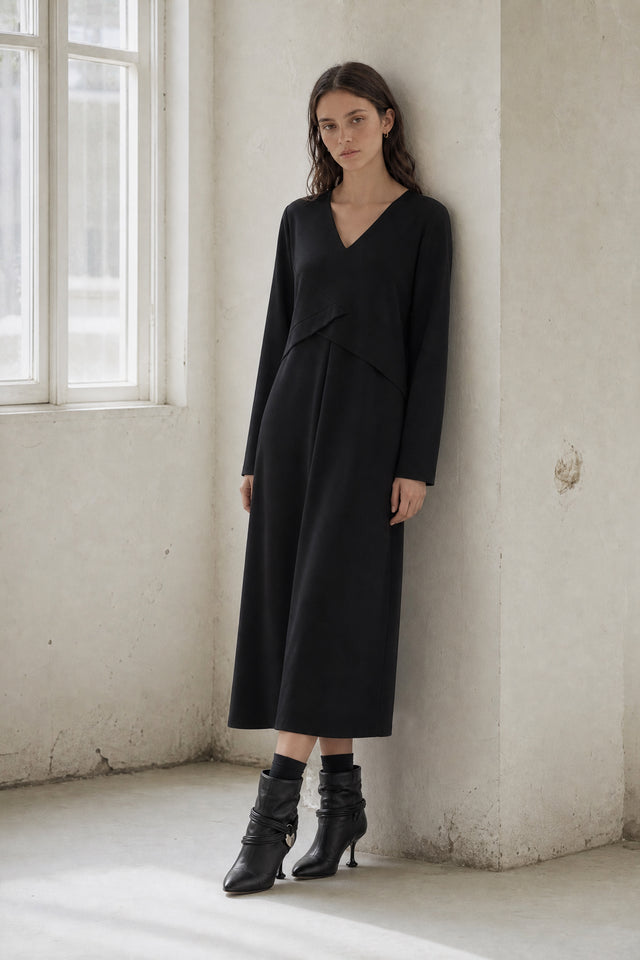 Anita dress technical jersey | Black