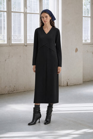 Anita dress technical jersey | Black
