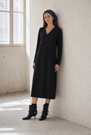 Anita dress technical jersey | Black
