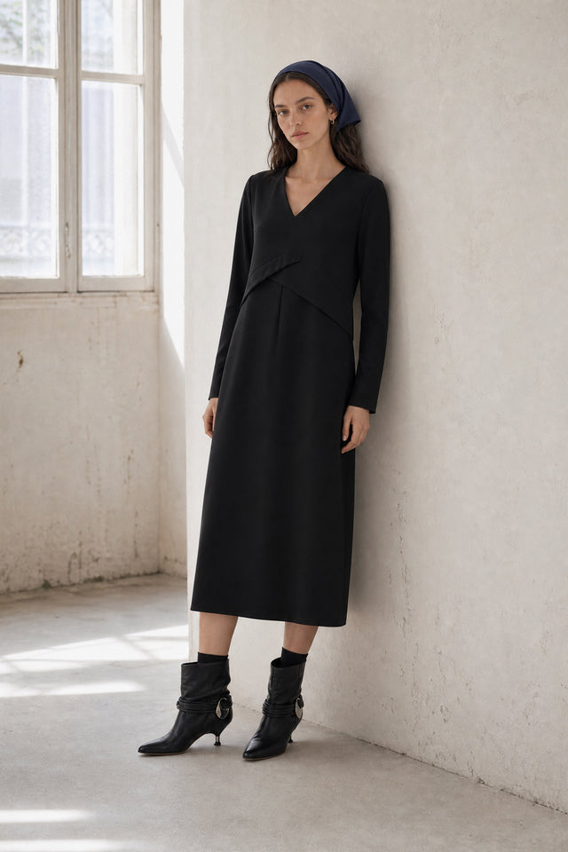 Anita dress technical jersey | Black