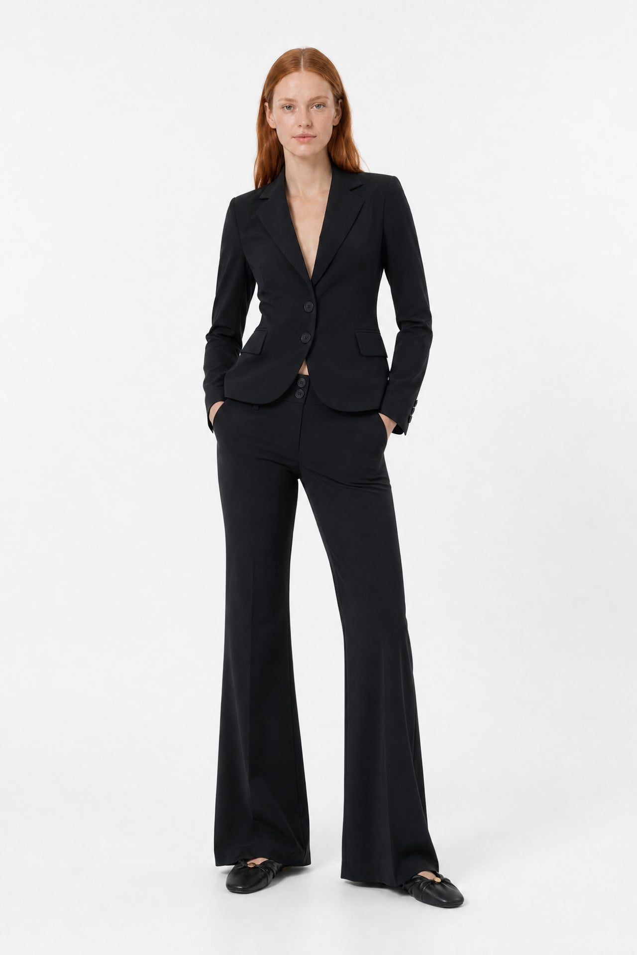 Atina Blazer Technical Jersey | Black
