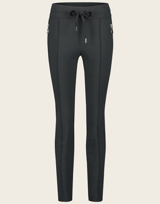 Pantaloni Emma-gamba dritta vestibilità Maglia tecnica | Grigio Notte