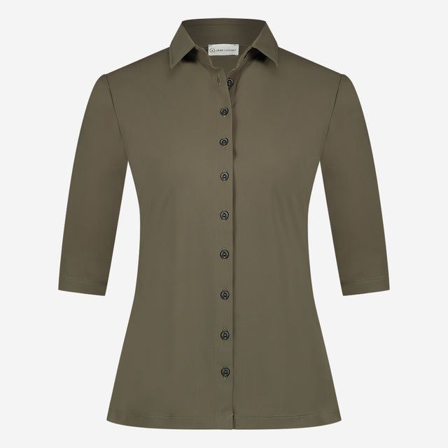 Blouse Betty Easy Wear Technical Jersey | Army