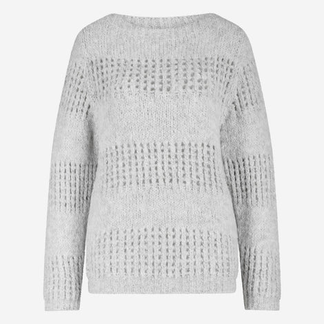 Shiny Pullover 1034 | Light Grey