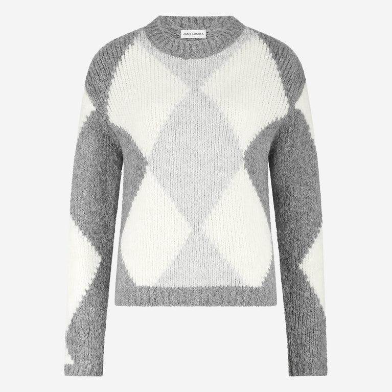 Pullover rhomboids 1082 | Grey