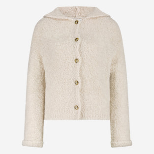 Hoody boucle cardigan 1086 | Off White