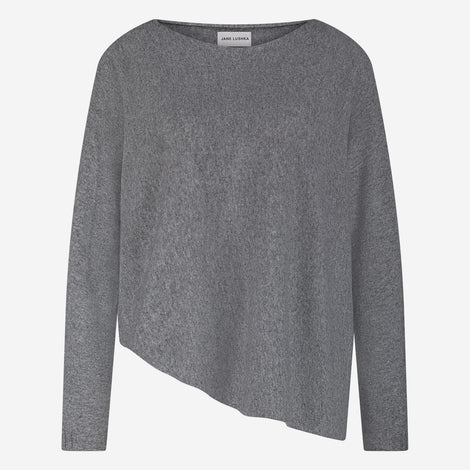 Pullover Cashmere blend 2482 | Dark Grey Melange