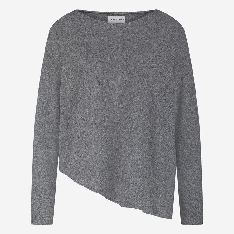 Pullover Cashmere blend 2482 | Dark Grey Melange