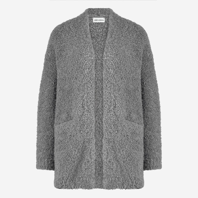 Cardigan boucle 25574 | Dark Grey