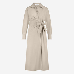 Edyta taffeta dress | Beige