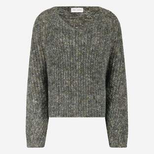 Shiny oversized pullover H20034 | Melange