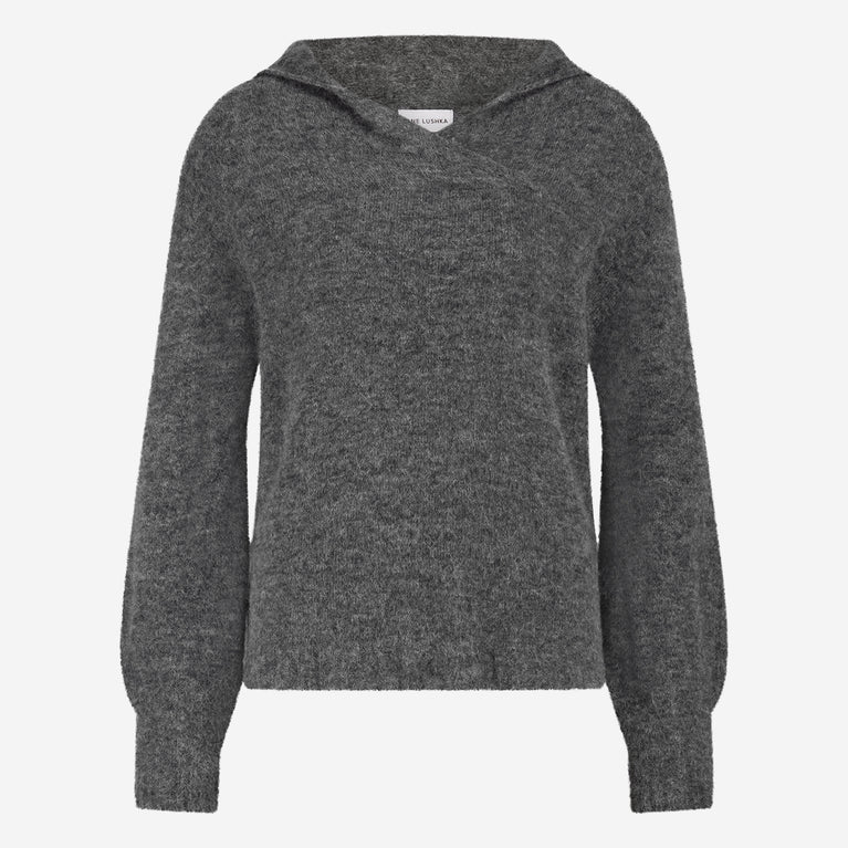 Hoodie pullover H22167 | Grey Melange