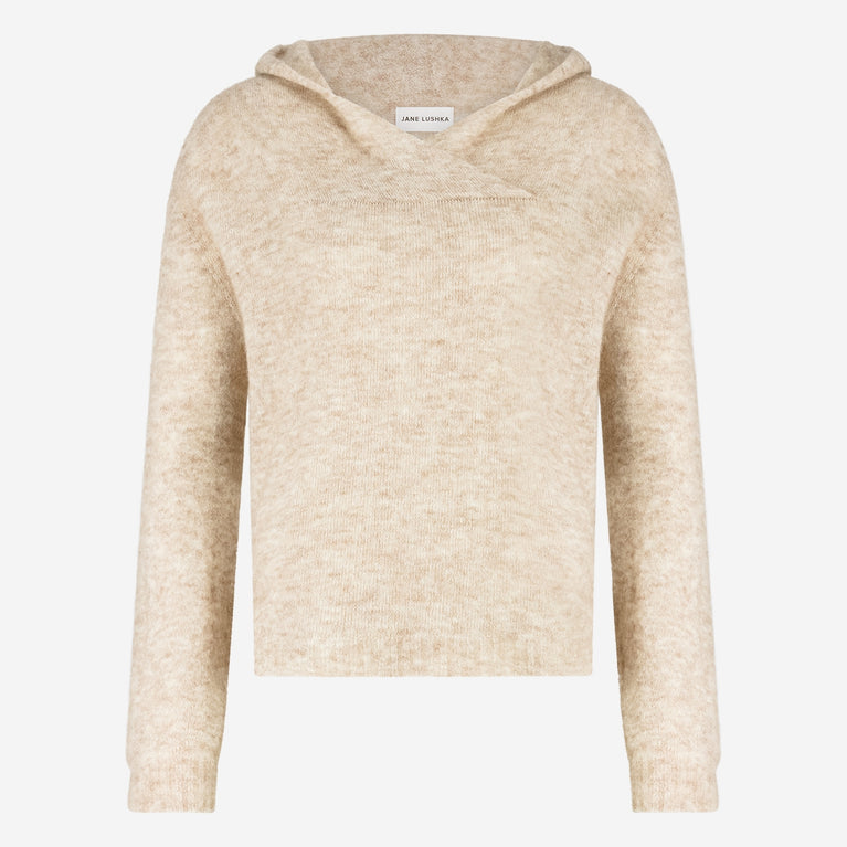 Hoodie pullover H22167 | Beige