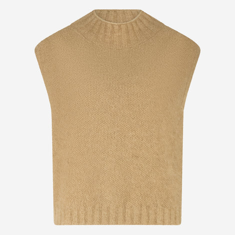 Alpaca Vest H24179 | Camel