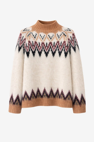 Brushed winter pullover H26001 | Off White