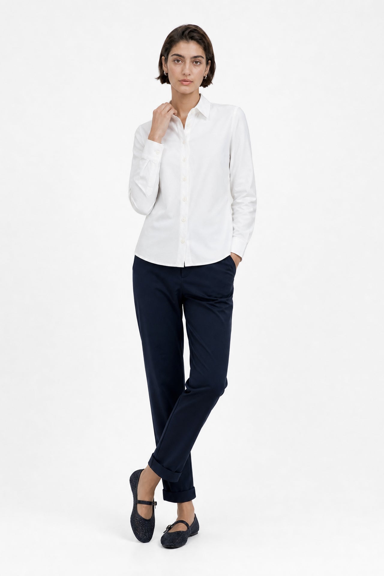 Blusa Betty easy wear Maglia Tecnica | Bianco