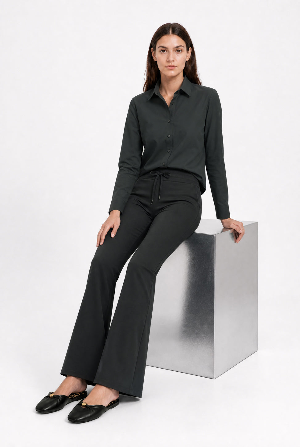 Blouse Betty Easy Wear Technical Jersey | Grigio Notte
