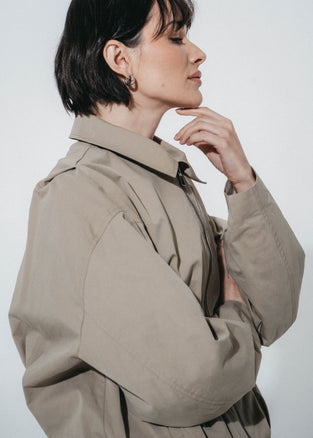 Blaze pleated bomber jacket | Grayish Green
