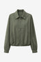 Blaze pleated bomber jacket | Army
