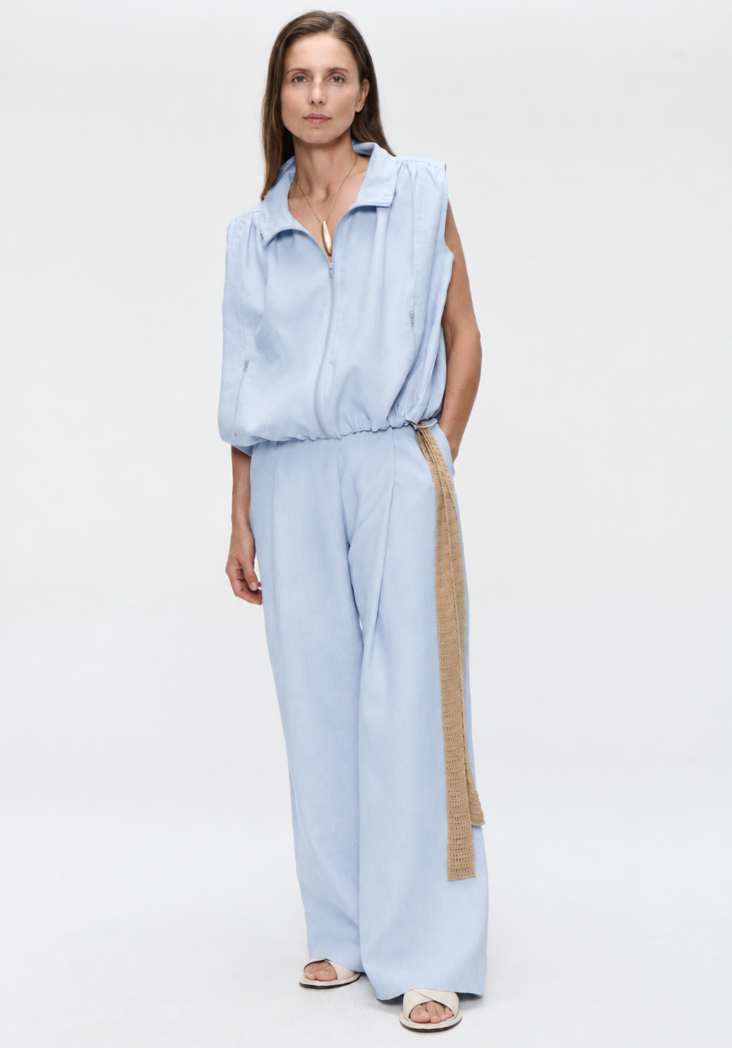 Mai linnen pants | Light blue