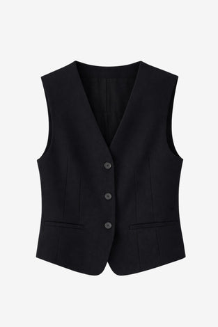 Colette back details gilet | Black