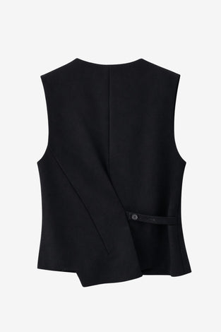 Colette back details gilet | Black