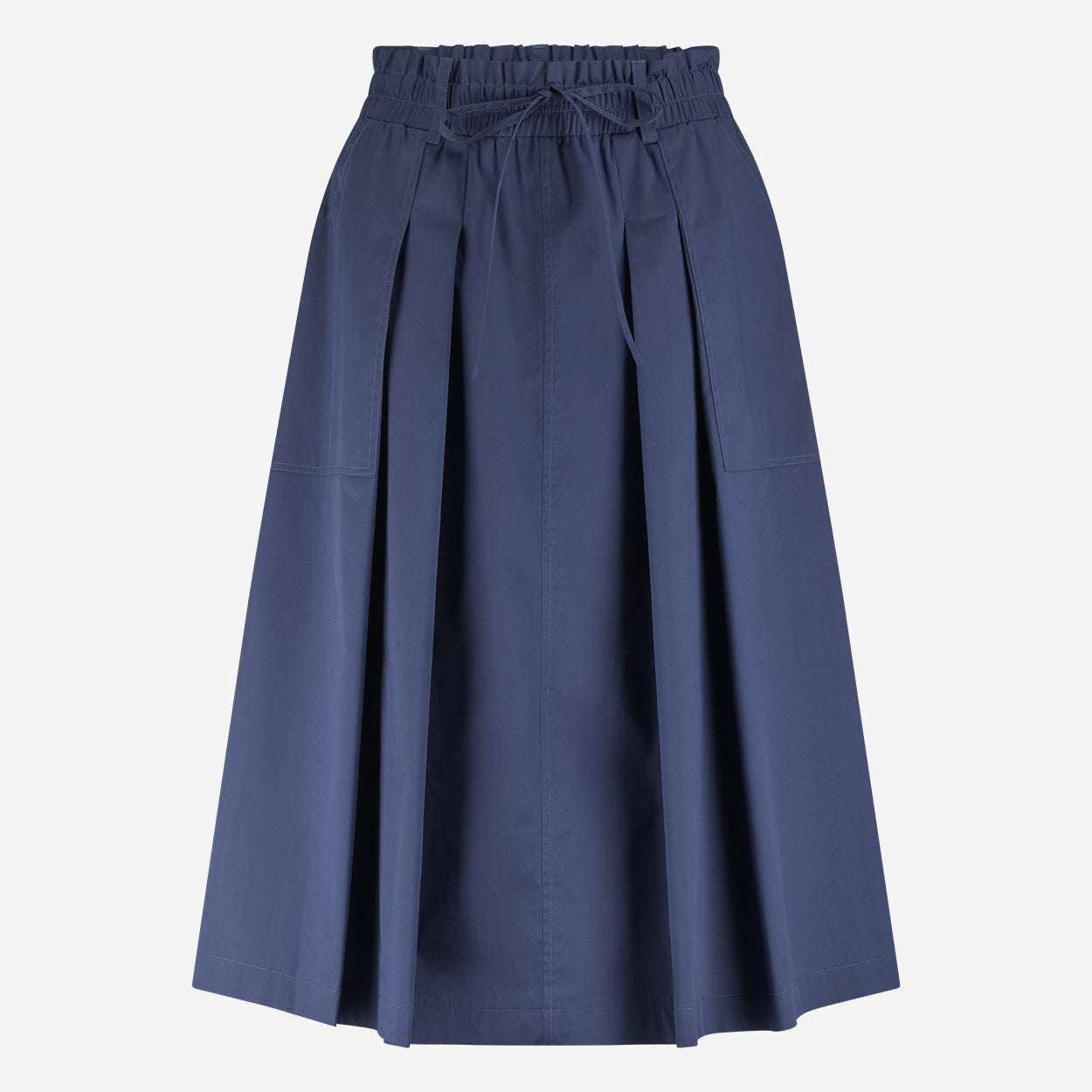 Raffaele poplin skirt | Blue