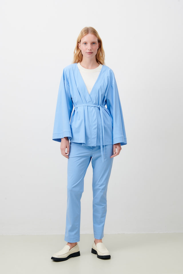 Maglia tecnica Kimono Blazer Alvera | Azzurro