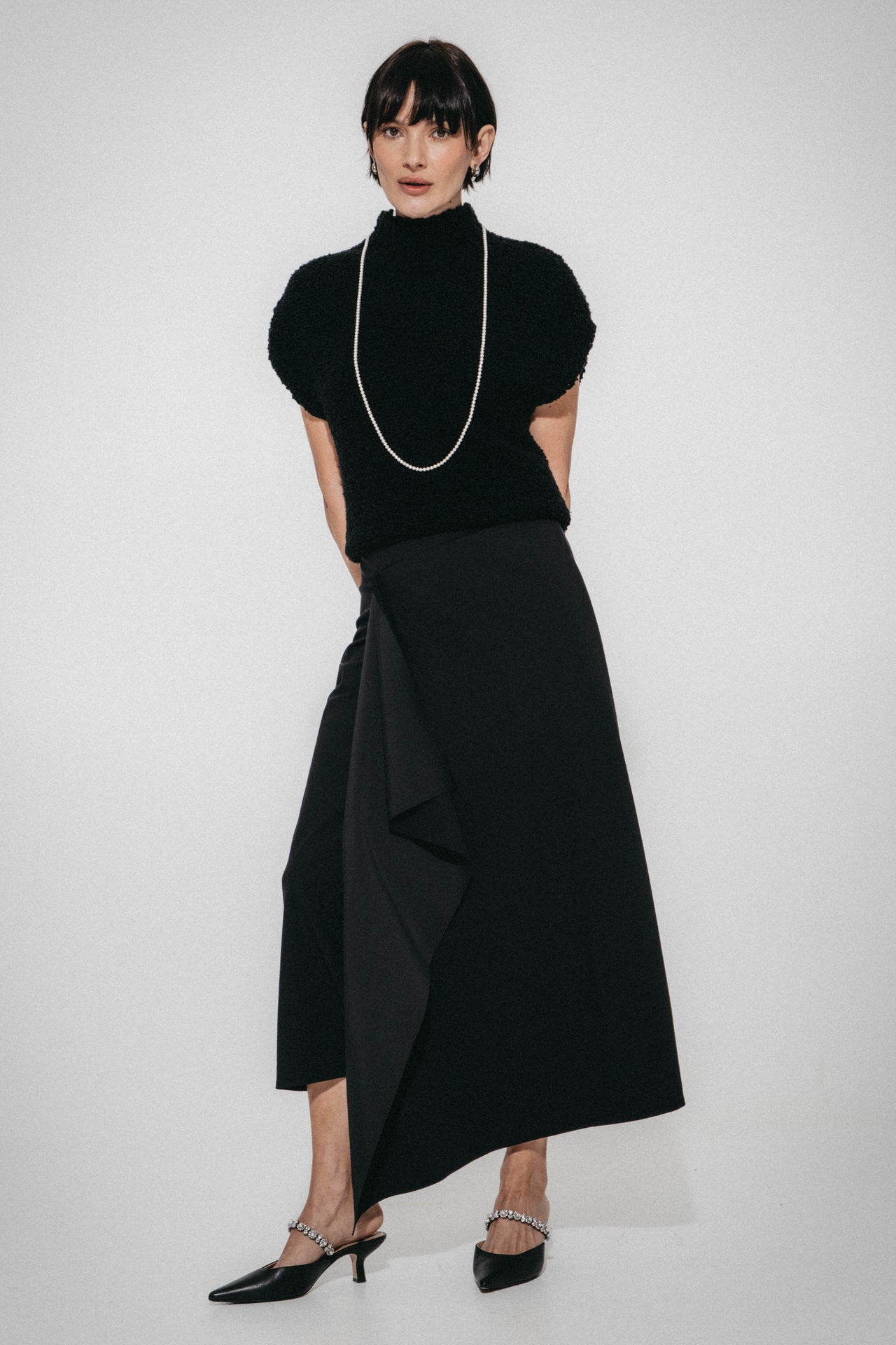 Emilia skirt Sensitive tech fabric | Black