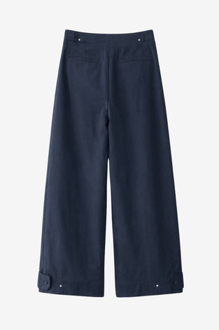Harlow cotton fancy pants | Navy