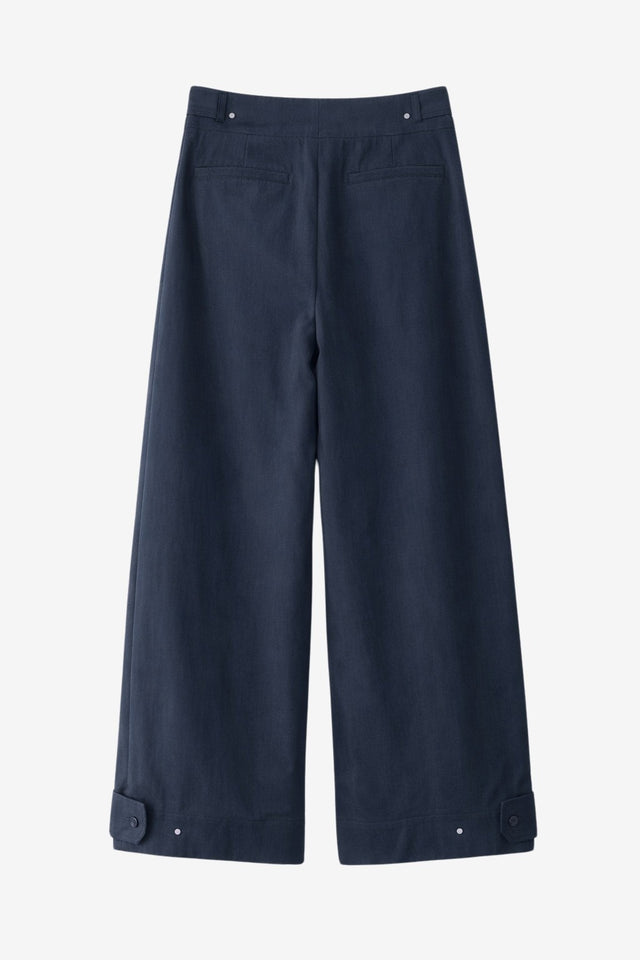 Harlow cotton fancy pants | Navy