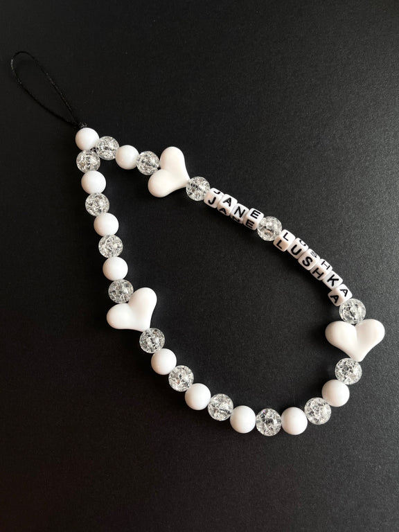 Jane Lushka Phone Charm | White