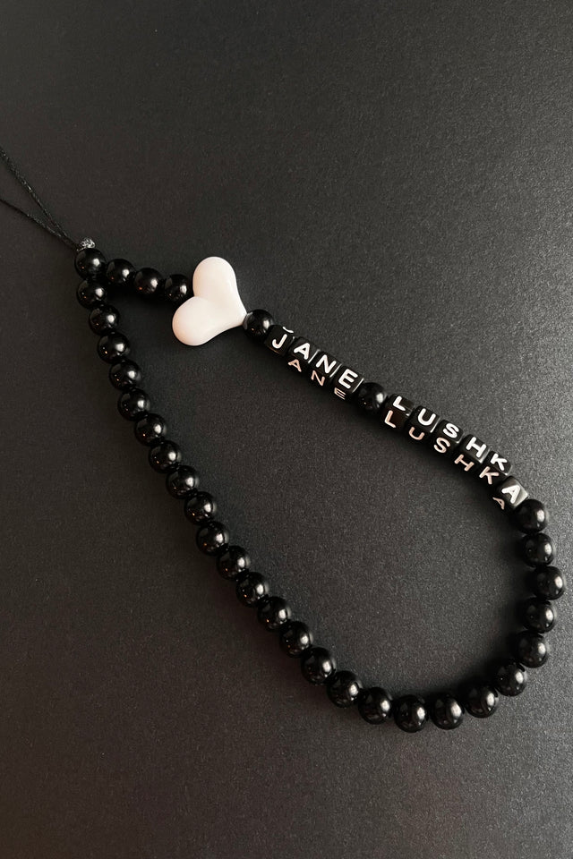 Jane Lushka Phone Charm | Black